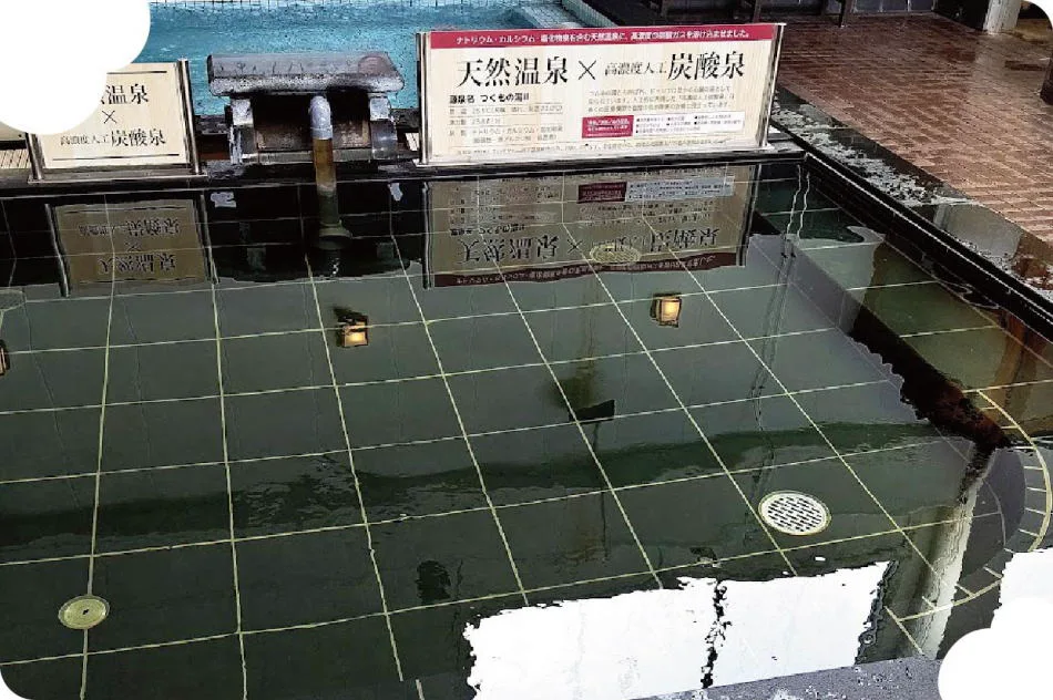 히라카타 극락탕 천연 온천과 탄산탕