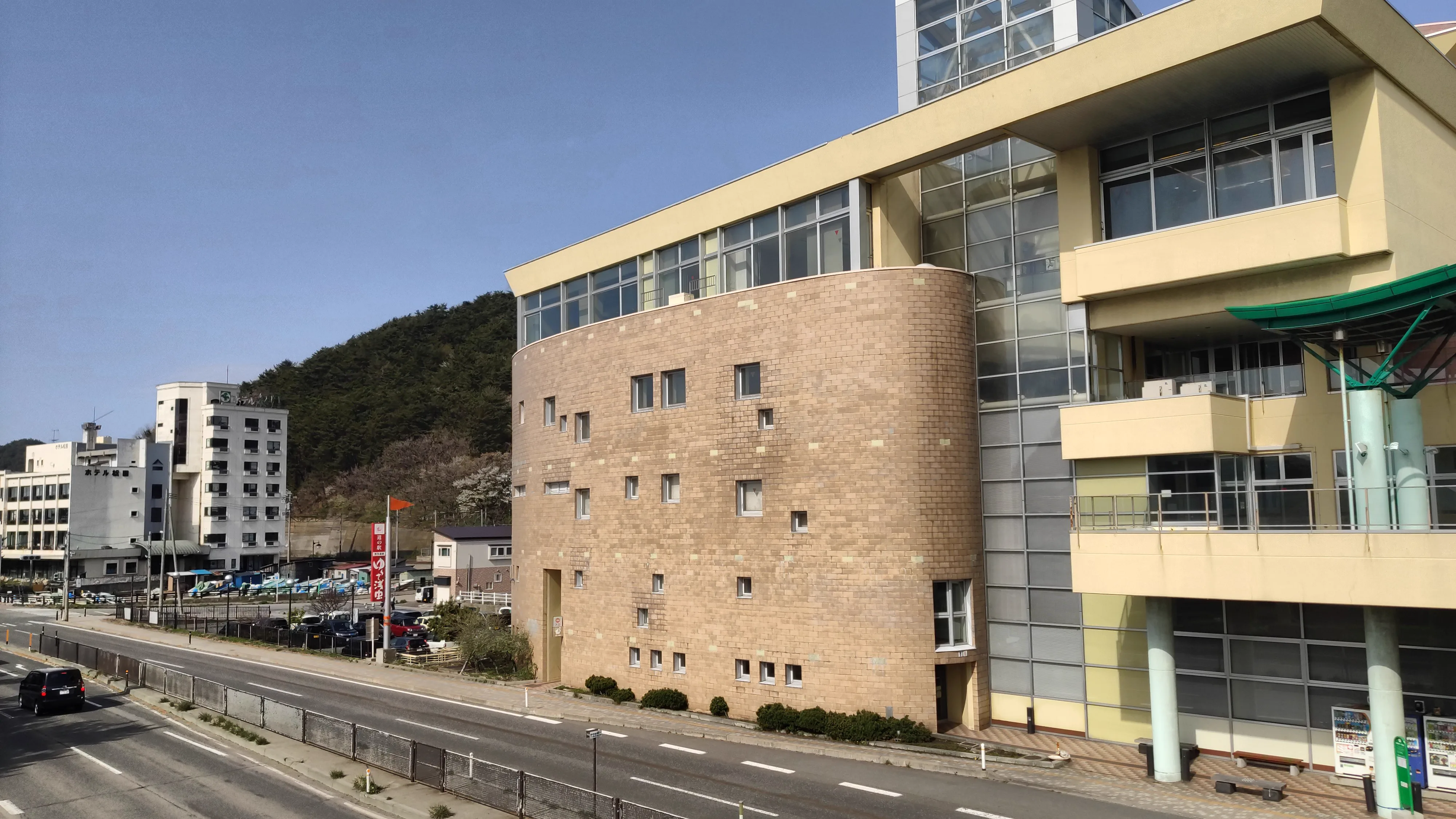 아오모리 아사무시 온천과 무쓰만 해안 풍경
